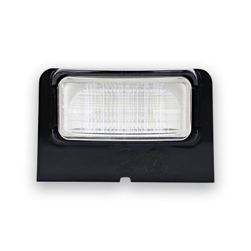 LED Licence plate lamp, Heavy Duty, black housing, 12-24V, 87x55x69mm, Bulk, ADR