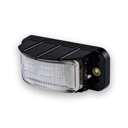 LED Licence plate lamp, Heavy Duty, black housing, 12-24V, 95x40x43mm, Bulk, ADR