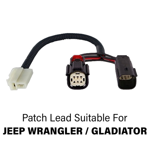 Wrangler Driving Lamp Piggy Back Patch Leads 