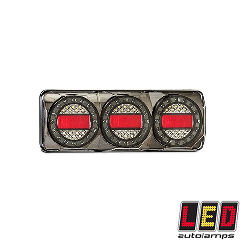 Maxilamp 3 Series LED Combination Tail Light (Single) STOP / TAIL / INDICATOR / REVERSE