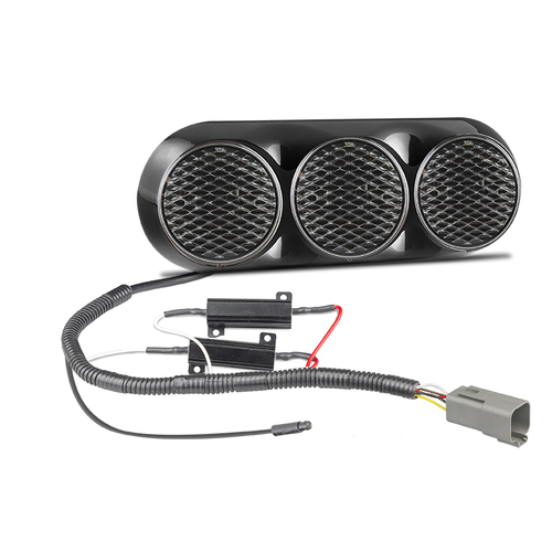 82 Series Black LED Tail Light with built in Load Resistors and Plug