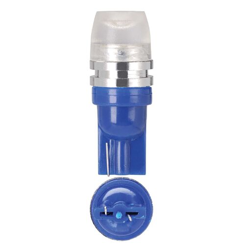 HIGH POWERED LED T-10 WEDGE GLOBES (COBALT BLUE) - Blister pack of 2