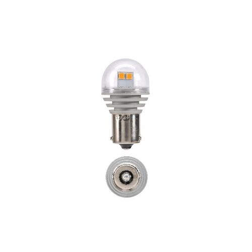24V BAU15S LED IND GLOBES 1800K AMBER (Blister pack of 2) - NARVA Part No. 18332BL