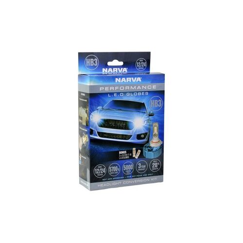 HB3 12/24V LED CONVERSION KIT BASE P20D (9005) - NARVA Part No. 18405