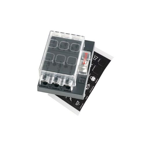 6-WAY STANDARD ATS BLADE FUSE BLOCK - NARVA Part No. 54431