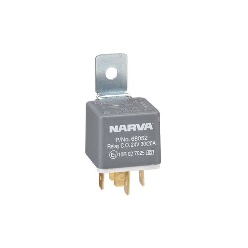 24V 30A/20A CHANGE-OVER 5 PIN RELAY WITH RESISTOR - NARVA Part No. 68052