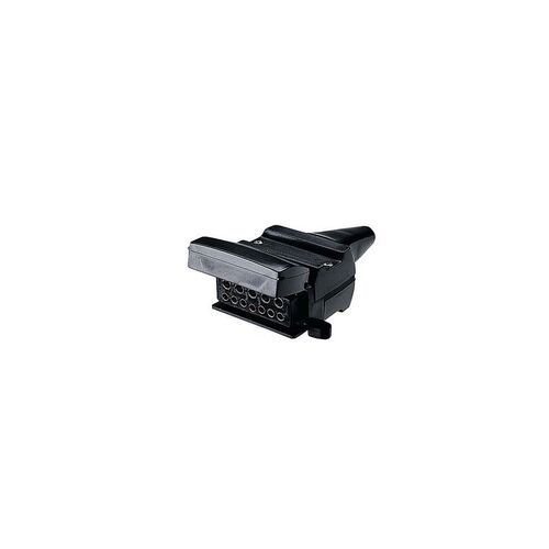 12 Pin Flat Trailer Socket - NARVA Part No. 82072BL
