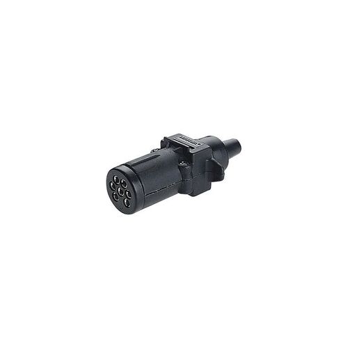 7 Pin Small Round Plastic Trailer Plug - NARVA Part No. 82121BL