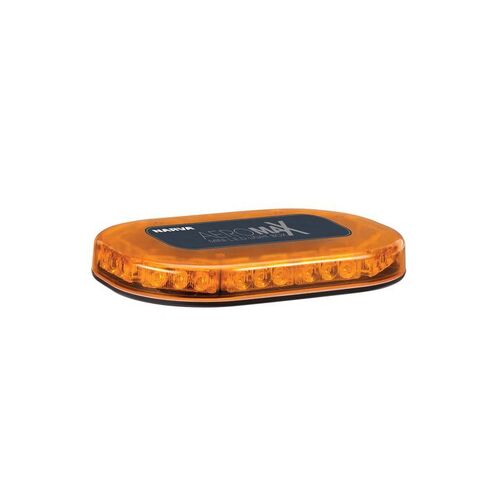 12/24 Volt  Aeromax Mini LED Light Box (Amber) Flange Base with Amber Lens - NARVA Part No. 85010A