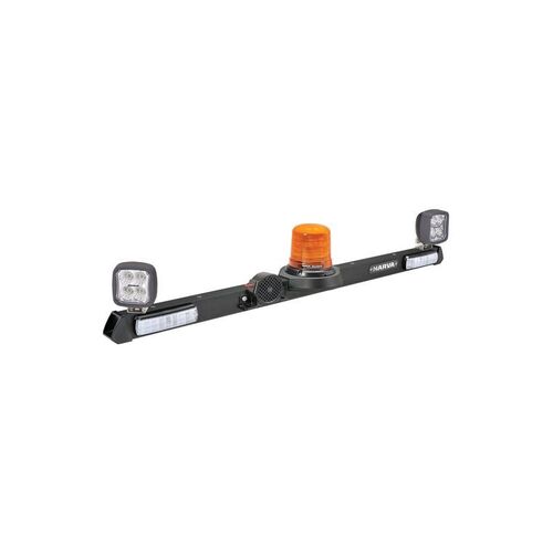 12/24V LED Low Profile Rotating Strobe Utility Bar, LED Work Lamps - 1.2m - NARVA Part No. 85073B