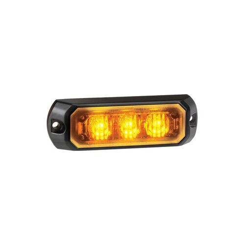 Low Profile High Powered LED Warning Light (Amber) - 3 x 1 Watt LEDs - NARVA Part No. 85203A