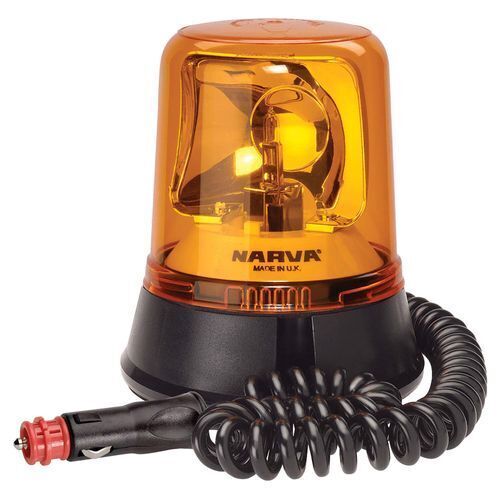 Optimax Rotating Beacon (Amber) Magnetic Base 12/24 Volt - NARVA Part No. 85658A