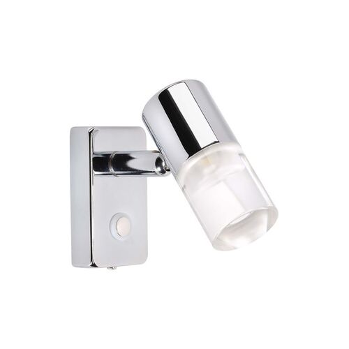 10-30 VOLT CHROME INTERIOR LAMP DIMMING With SWITCH 6000K - NARVA Part No. 87464