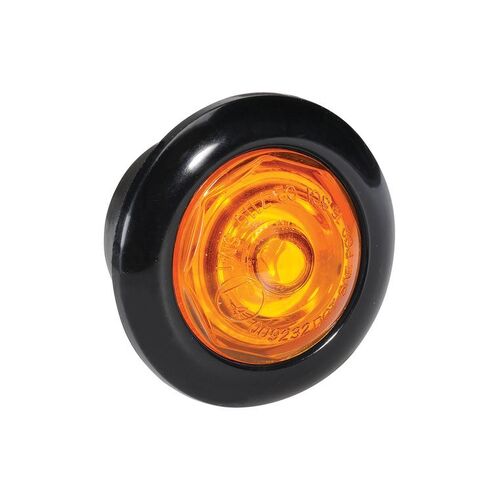 9-33V MODEL 2 LED SIDE MARKER BLACK + CHROME (Blister pack of 1) - NARVA Part No. 90212BL