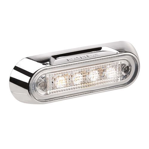 10-30 VOLT MODEL 8 LED FRONT END OUTLINE MARKER LAMP (WHITE) - NARVA Part No. 90812CBL
