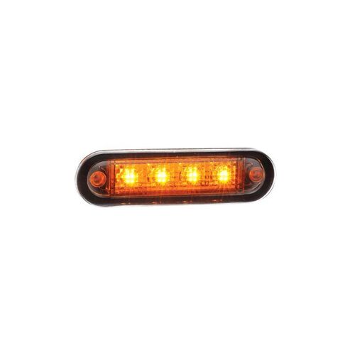 10-30 VOLT MODEL 8 LED FRONT END OUTLINE MARKER LAMP (AMBER) - NARVA Part No. 90820