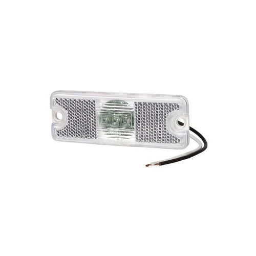 10-30 VOLT MODEL 18 LED FRONT END OUTLINE MARKER LAMP (WHITE) - NARVA Part No. 91804