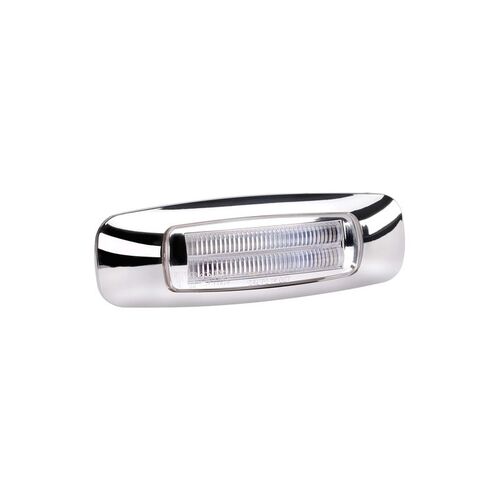 9-33 VOLT MODEL 24 LED LIGHT GUIDE FRONT END OUTLINE MARKER LAMP (WHITE) - NARVA Part No. 92430