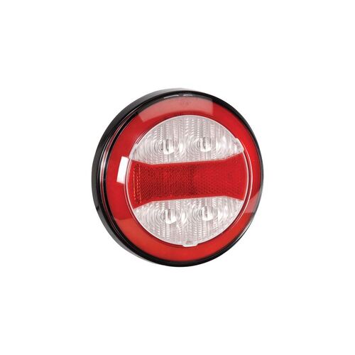 9-33 VOLT MODEL 43 LED REAR STOP AND DIRECTION INDICATOR LAMP WITH RED LED TAIL RING - NARVA Part No. 94318