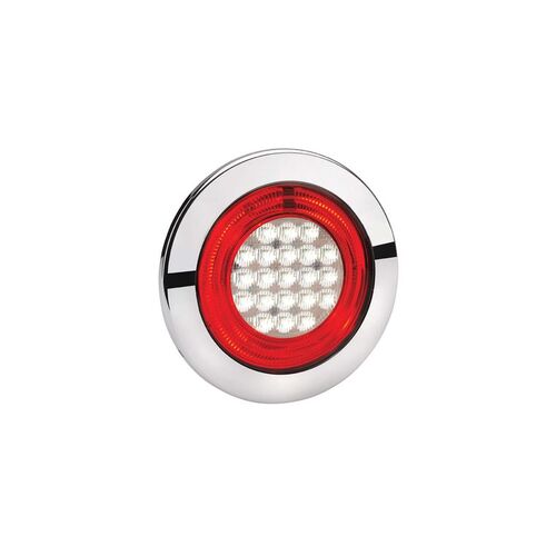 9-33 VOLT MODEL 56 LED REVERSE LAMP (RED) WITH RED LED TAIL RING - NARVA Part No. 95608