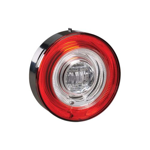 9-33V LED MODEL 57 REAR DIRECTION INDICATOR LAMP (AMBER) WITH TAIL RING (RED) - NARVA Part No. 95702