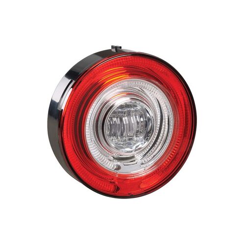 9-33V LED MODEL 57 REAR STOP LAMP (RED) WITH TAIL RING (RED) - NARVA Part No. 95710