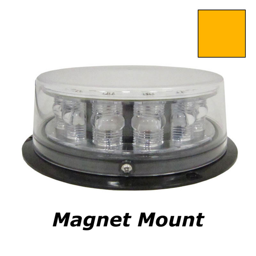 8EVP OZBEACON 18 LED Magnet Mount Beacon Amber