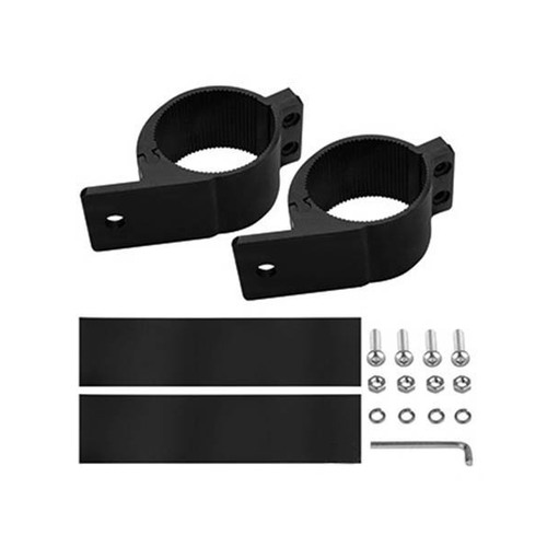 Roadvision Bar Light & Work Light Tubular Bull Bar Clamp 60-65mm (2.5) Diameter Range Black"