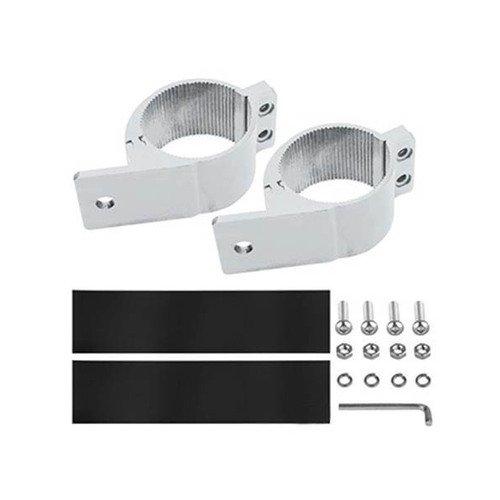 Roadvision Bar Light & Work Light Tubular Bull Bar Clamp 66-71mm (2.75) Diameter Range Silver"