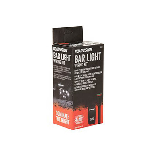 Roadvision LED Bar Light GEN2 Wiring Harness 12/24V with H4 & HB3 Piggy Back Connector RV LED Bar Light Switch Suit 1 Lamp up to 140W Roadvision