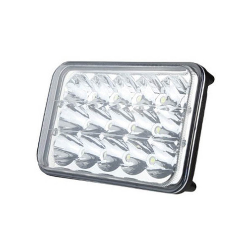 Roadvision LED Headlamp Rectangular 10-30V High/Low 168mm 15 x 3W LEDs 45W 2700lm IP67 Roadvision (BRHL-15LED)