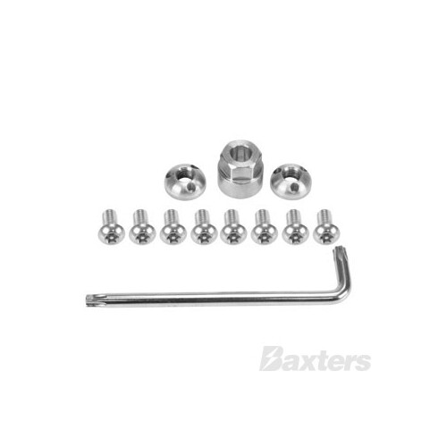 Lock Nut Kit - Main Bolt M12x1.5mm x 2 - Side Bolts M8x20 x 4 & M5x16 x 4 - Includes 3 x Tools - Suit Pair RDL4901 Driving Lamps Roadvision