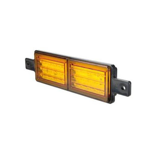 Roadvision Front Indicator Lamp Amber/Amber LED 10-30V 227x56mm Rect Recessed Bull Bar Mount