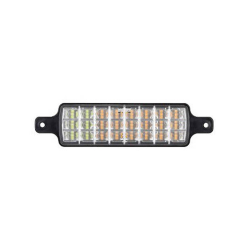 Roadvision Front Indicator/Park Lamp White/Amber LED 10-30V 227x56mm Rect Recessed Bull Bar Mount