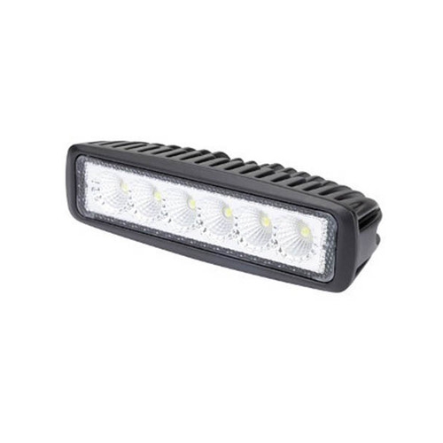Roadvision LED Work Light Rect Flood Beam 10-30V 6 x 3W LEDs 18W 1080lm IP67 160x63x45mm Roadvision