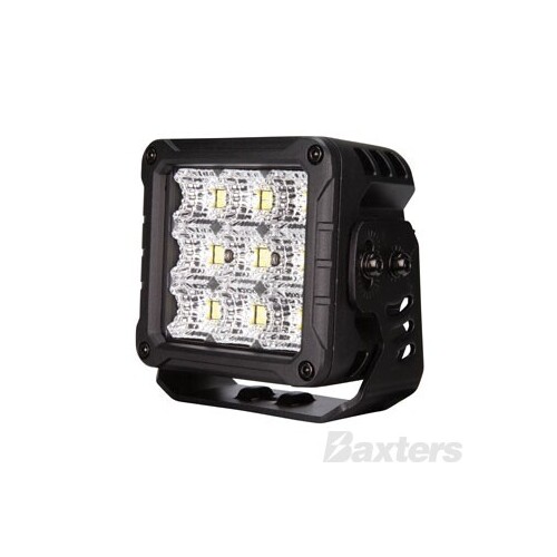 LED Work Light Square Flood Beam 10-30V 9 x 5W P8 LED's <46W <3756lm TMT IP67 118x74x132mm Roadvision