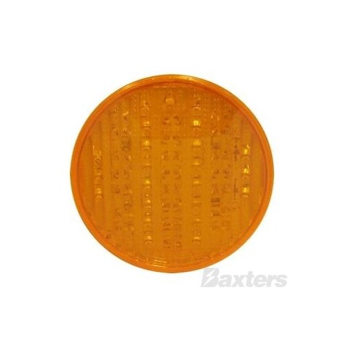 Light Round 4" LED 10/30V 60-Led 108 X 45 X 108 Amber