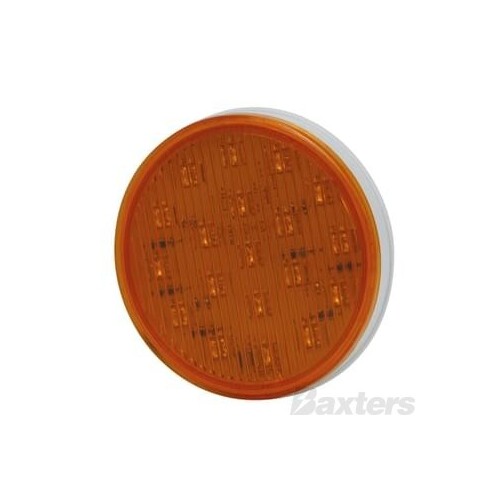 Light 4'' LED 10/30V 19 Square LED Amber Stripe Lens